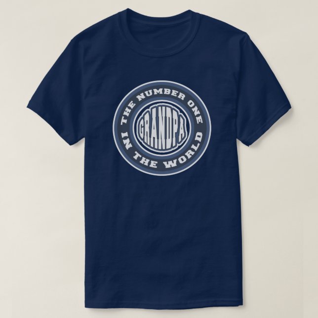 Camiseta del abuelo del número 1 (Diseño del anverso)