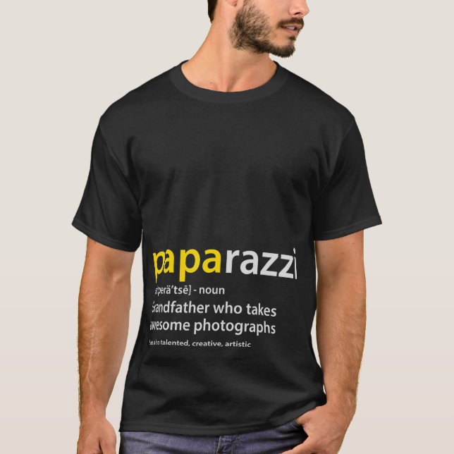 Camiseta del abuelo PAPArazzi de (Anverso)