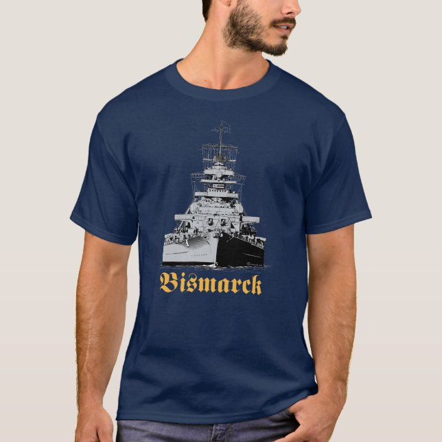 Camiseta del acorazado Bismarck (Anverso)