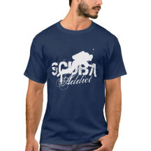Camiseta del adicto al buceo con escafandra