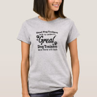 Camiseta del adiestrador de perros de las mujeres