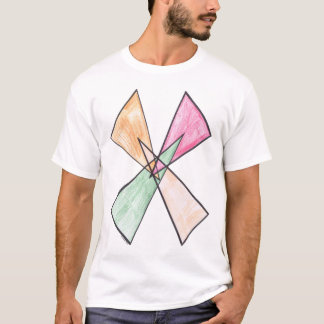 Camiseta del adorno del Triángulo-x