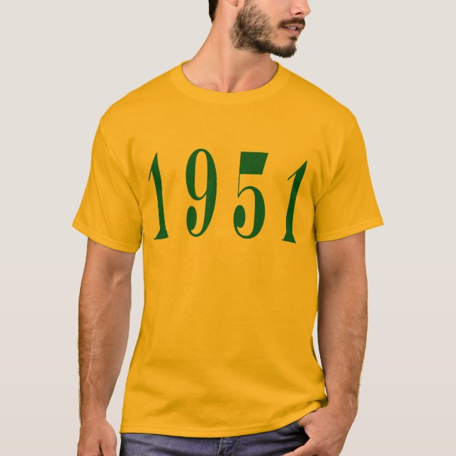 Camiseta del adulto 1951 (Anverso)
