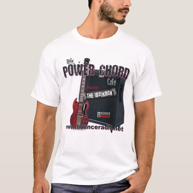 Camiseta del adulto del café del acorde del poder (Anverso)