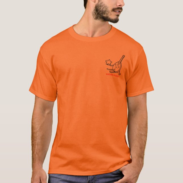 camiseta del adulto del centelleo de la mandolina (Anverso)