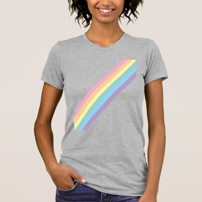 Camiseta del adulto del cielo y el arcoiris tormen (Anverso)