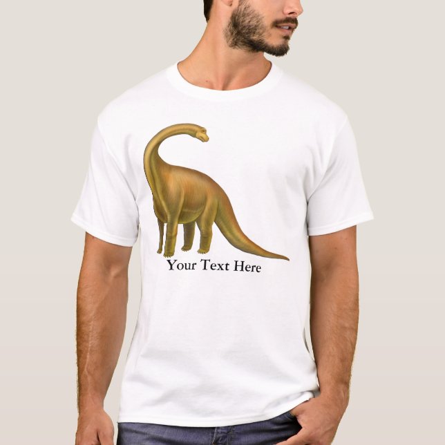 Camiseta del adulto del dinosaurio del (Anverso)
