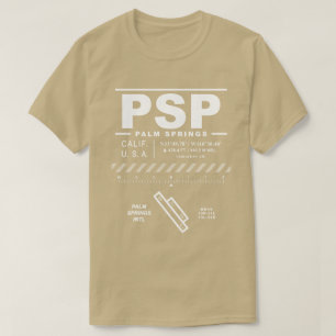 Camiseta del aeropuerto internacional PSP del Palm