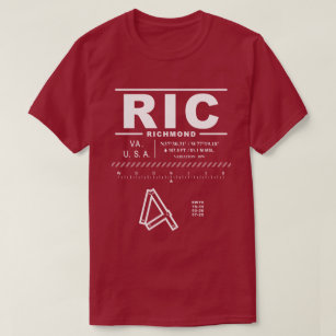 Camiseta del aeropuerto internacional RIC de