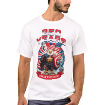 Camiseta del Águila Calva Patriótica Años de Liber