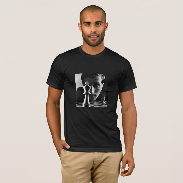 Camiseta del ajedrez de Bobby Fischer (Anverso completo)