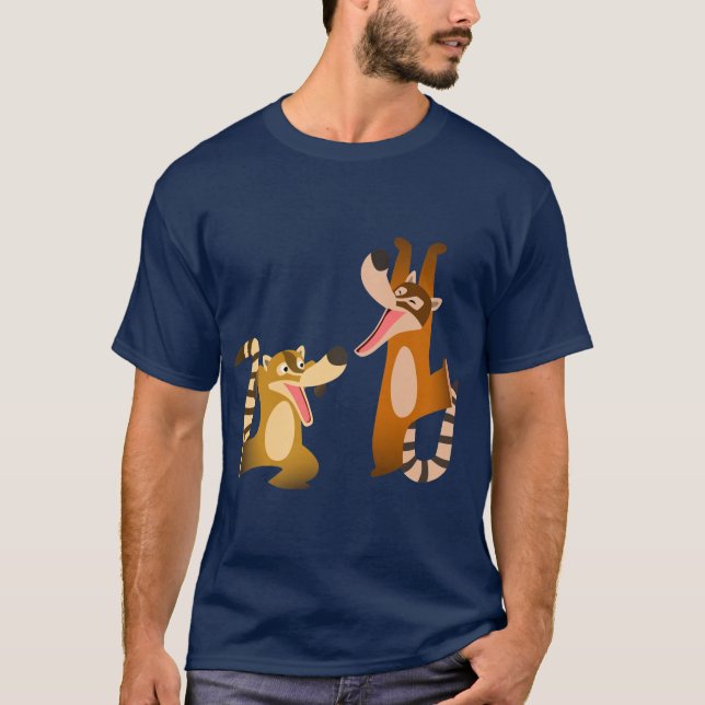 Camiseta del alegre Personalizado Coatimundis (Anverso)