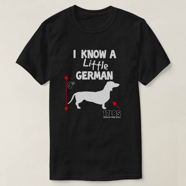 Camiseta del alemán del Dachshund (Diseño del anverso)
