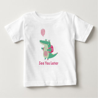 Camiseta del aligador infantil
