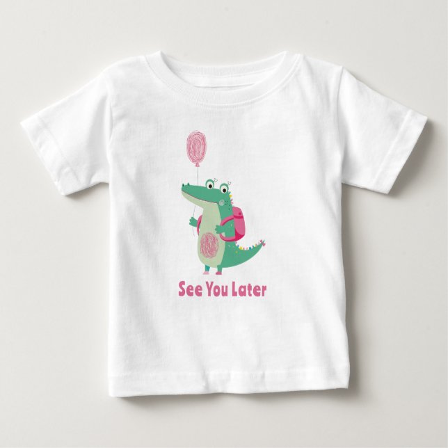 Camiseta del aligador infantil (Anverso)