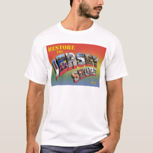 Camiseta del alivio del huracán de la orilla del
