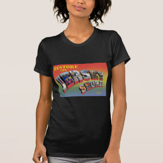 Camiseta del alivio del huracán de la orilla del