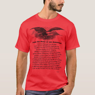 Camiseta Del alma de un rojo estadounidense