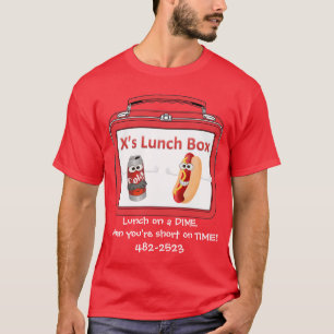 Camiseta del almuerzo del x