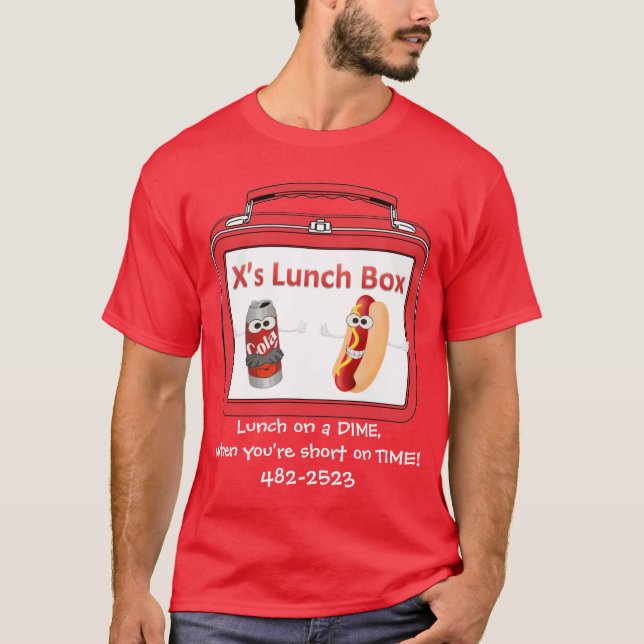 Camiseta del almuerzo del x (Anverso)