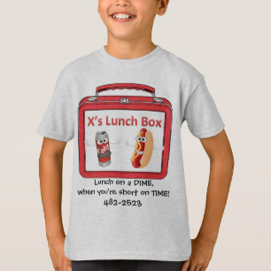 Camiseta del almuerzo del x
