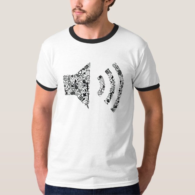 Camiseta del altavoz de la audiología (Anverso)