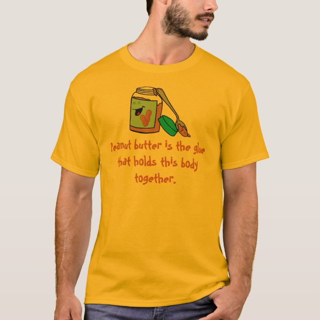 Camiseta del amante de la mantequilla de cacahuete (Anverso)