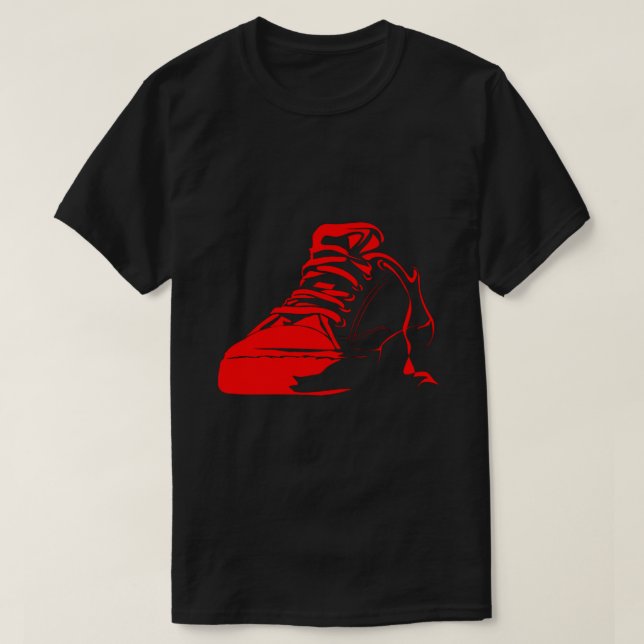 Camiseta del amante de la zapatilla de deporte (Diseño del anverso)