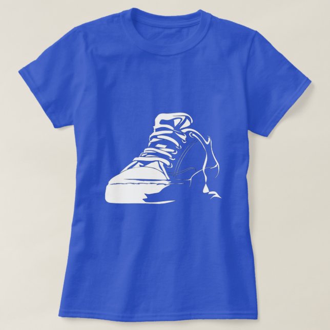 Camiseta del amante de la zapatilla de deporte (Diseño del anverso)