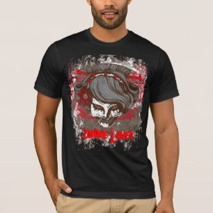 camiseta del amante del zombi
