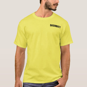 Camiseta del amarillo 2Sided del personal de la