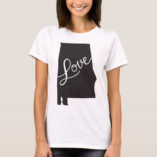 Camiseta del amor de Alabama (Anverso)