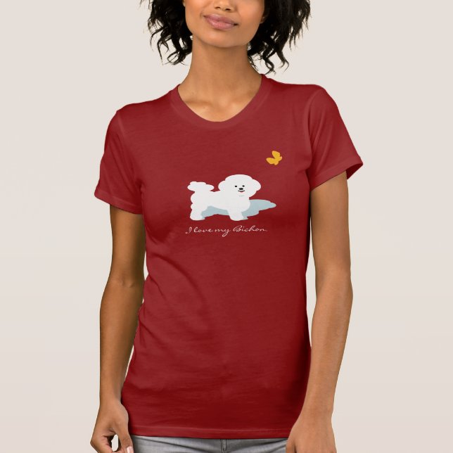 Camiseta del amor de Bichon (Anverso)