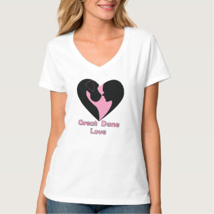 Camiseta del amor de great dane