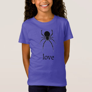 Camiseta del amor de la araña