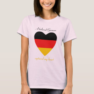 Camiseta del amor de la bandera de Alemania