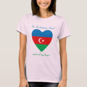Camiseta del amor de la bandera de Azerbaijan