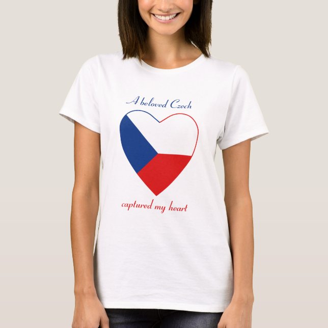 Camiseta del amor de la bandera de Czechia (Anverso)