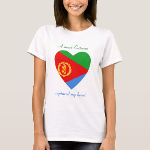 Camiseta del amor de la bandera de Eritrea