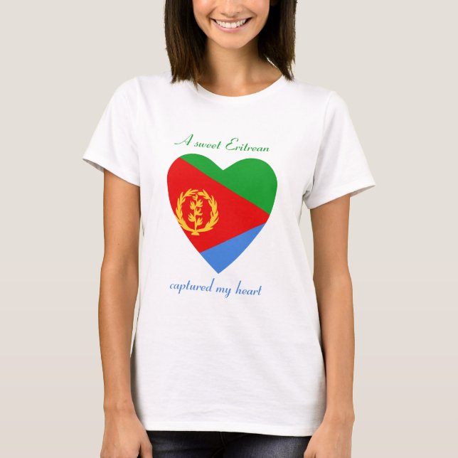 Camiseta del amor de la bandera de Eritrea (Anverso)