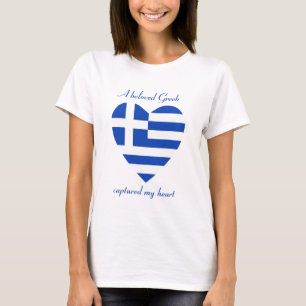 Camiseta del amor de la bandera de Grecia
