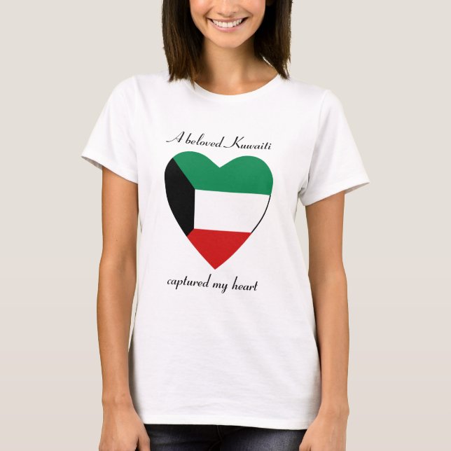 Camiseta del amor de la bandera de Kuwait (Anverso)