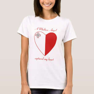 Camiseta del amor de la bandera de Malta