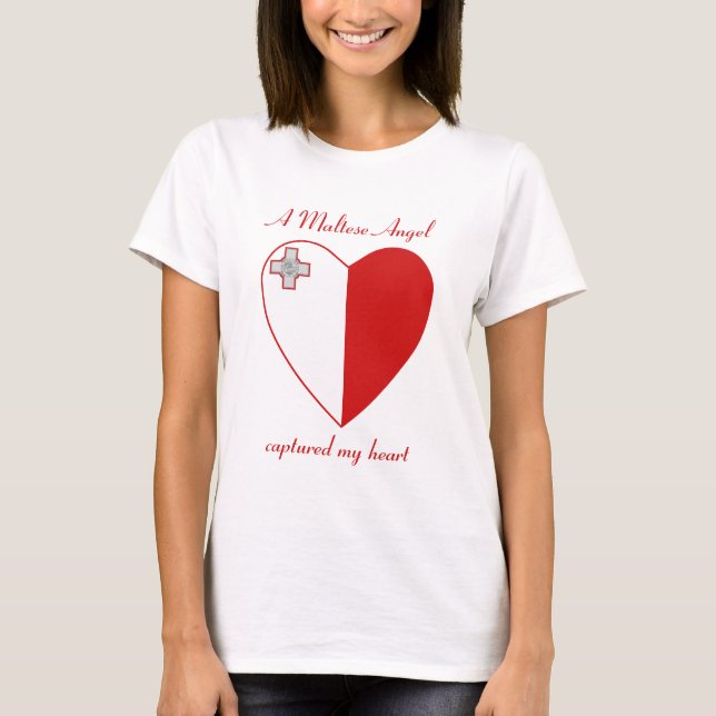 Camiseta del amor de la bandera de Malta (Anverso)