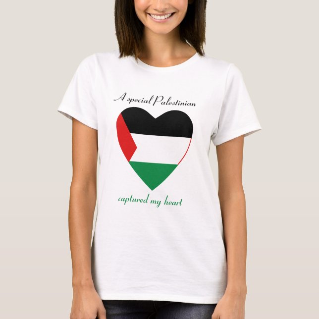 Camiseta del amor de la bandera de Palestina (Anverso)
