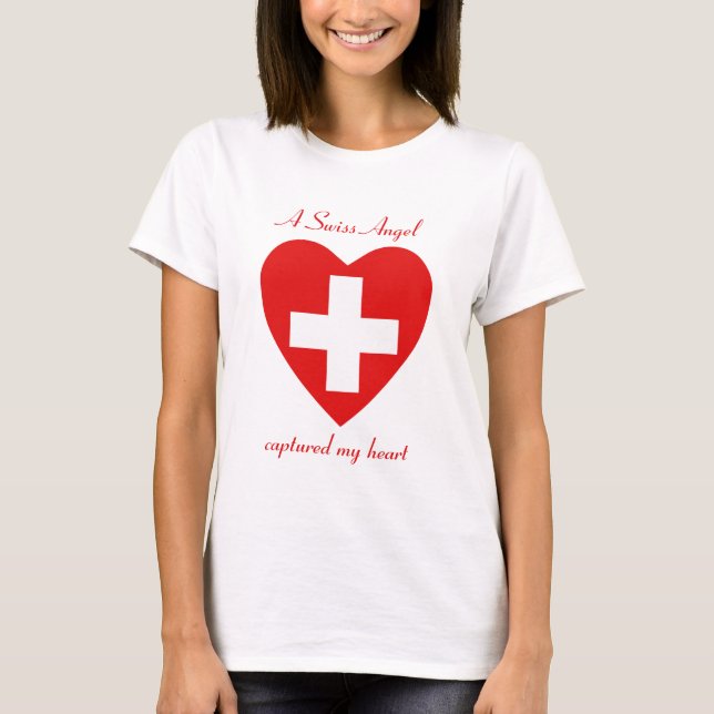 Camiseta del amor de la bandera de Suiza (Anverso)