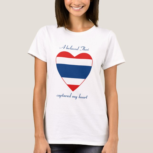 Camiseta del amor de la bandera de Tailandia (Anverso)