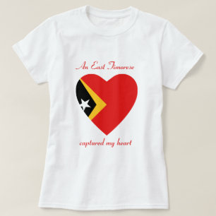 Camiseta del amor de la bandera de Timor Oriental