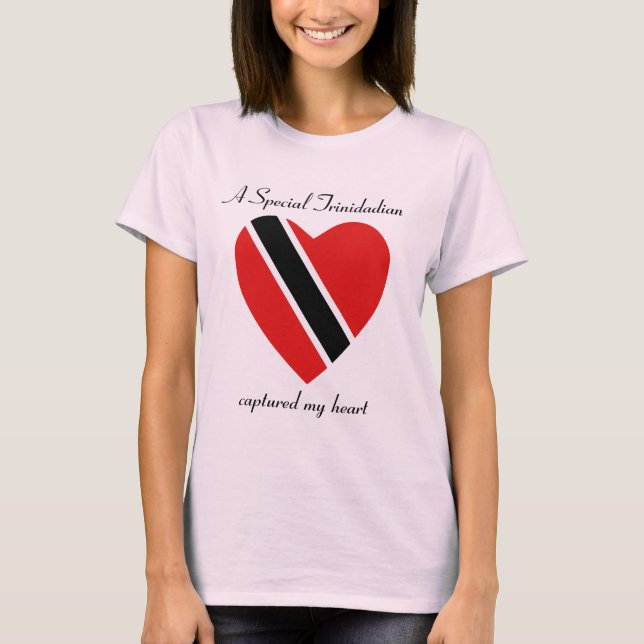 Camiseta del amor de la bandera de Trinidad and (Anverso)