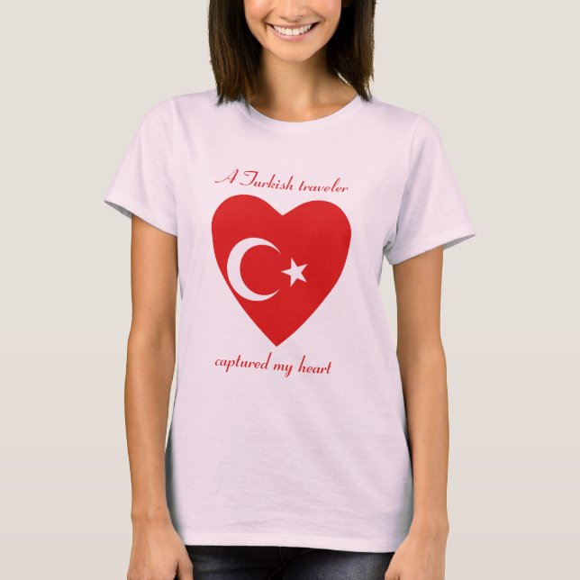 Camiseta del amor de la bandera de Turquía (Anverso)